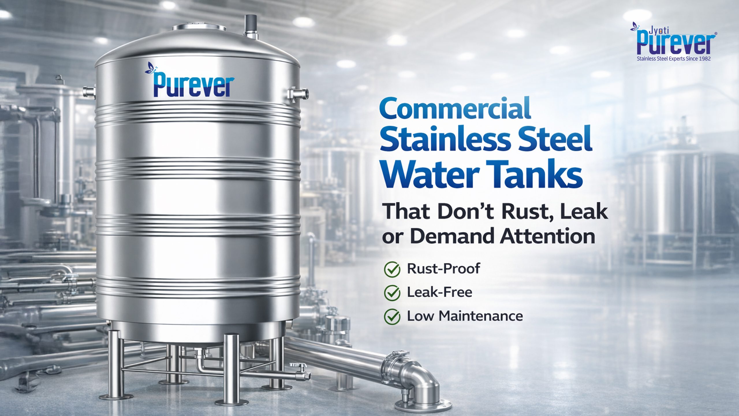 Commercial Stainless Steel Water Tanks That Don’t Rust, Leak or Demand Attention