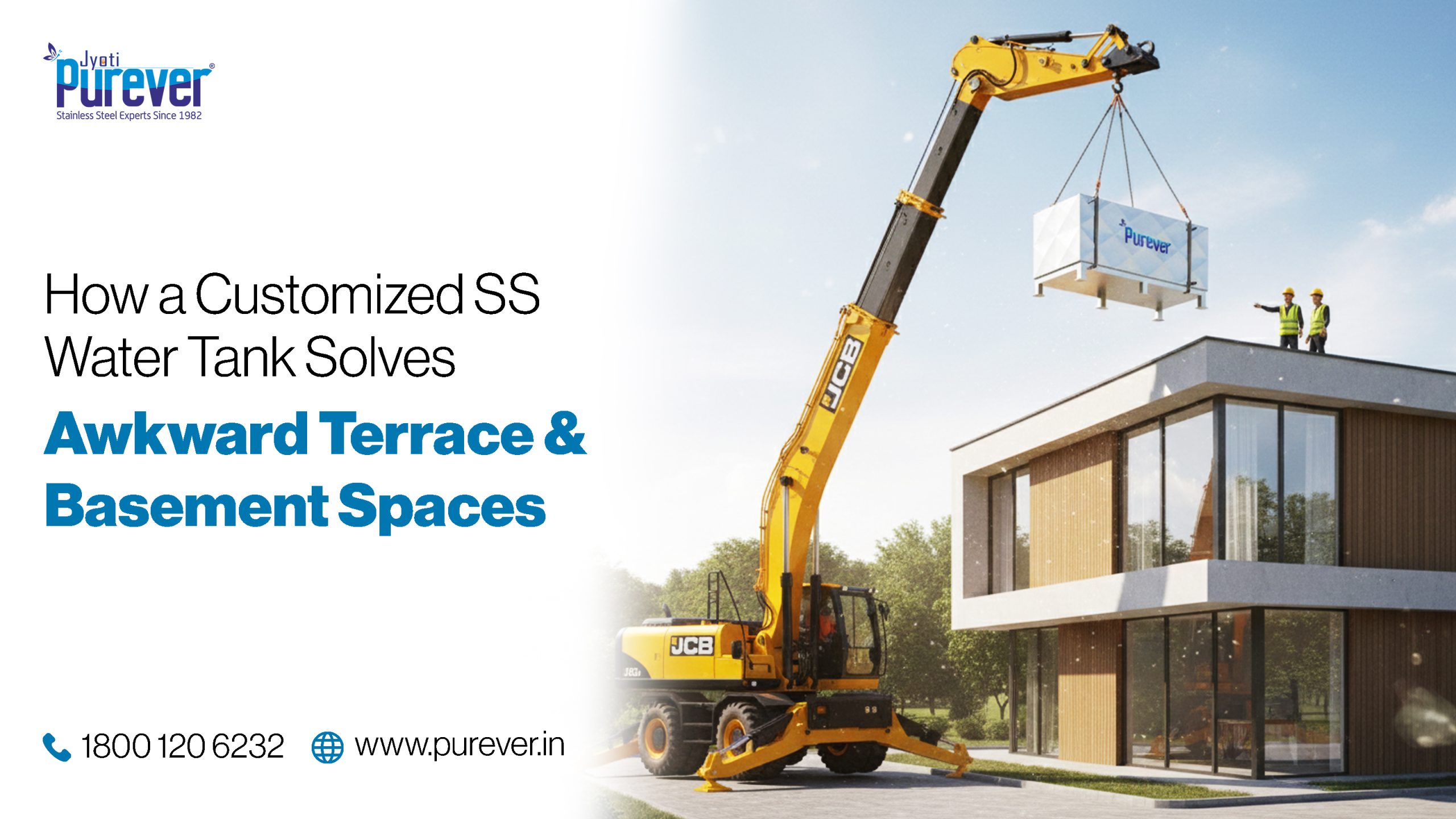 How a Customized SS Water Tank Solves Awkward Terrace & Basement Spaces