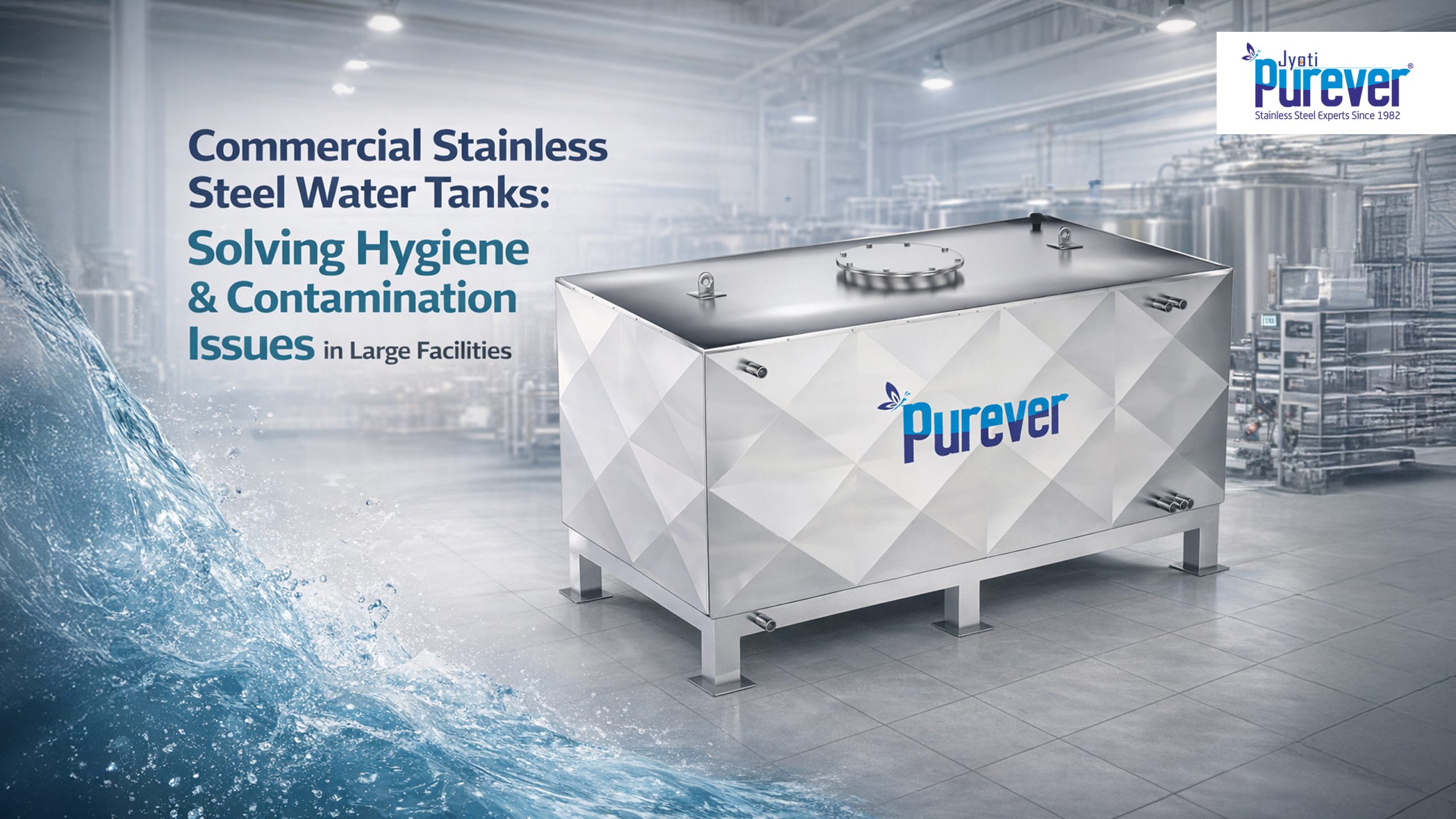 Commercial Stainless Steel Water Tanks Solving Hygiene & Contamination Issues in Large Facilities