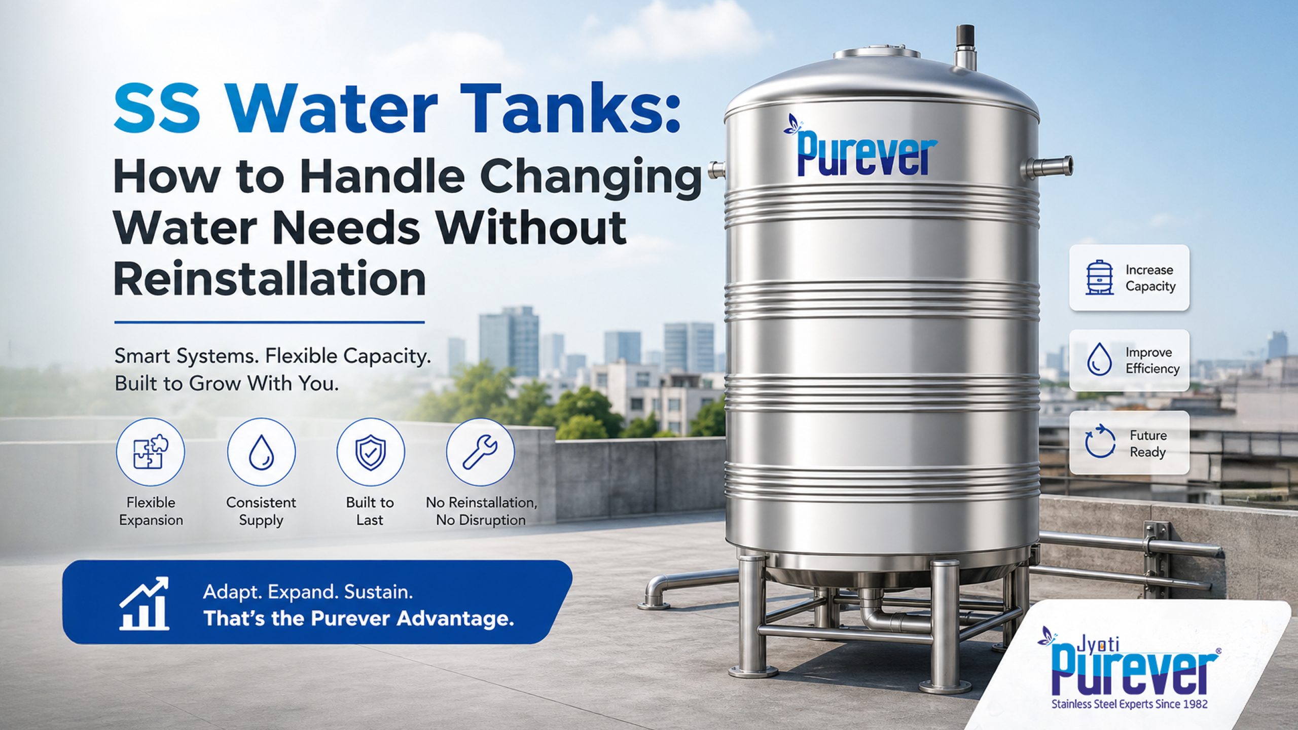 SS Water Tanks How to Handle Changing Water Needs Without Reinstallation